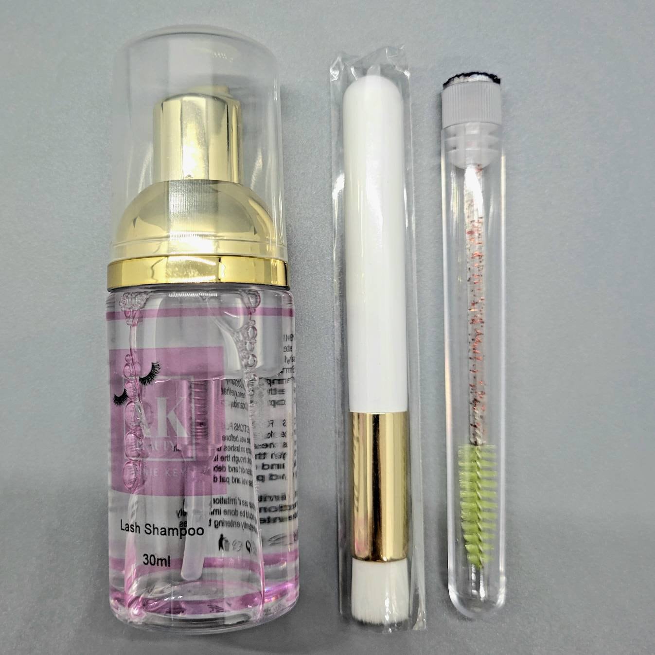 Lash after care kit - Lash Shampoo + Brushes +Eye mask Foam Eyelash Extensions Cleanser and Eye Makeup Remover