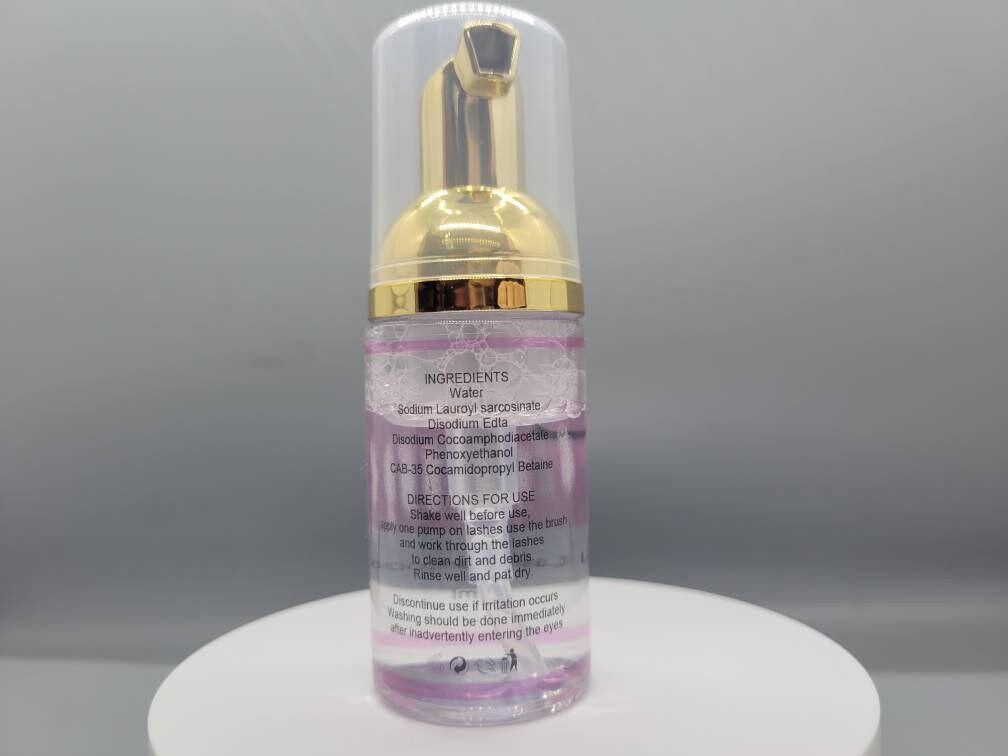 Lash after care kit - Lash Shampoo + Brushes +Eye mask Foam Eyelash Extensions Cleanser and Eye Makeup Remover
