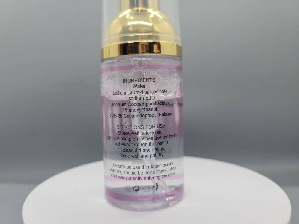 Lash after care kit - Lash Shampoo + Brushes +Eye mask Foam Eyelash Extensions Cleanser and Eye Makeup Remover