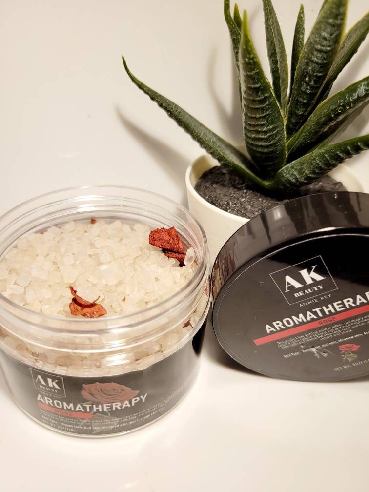 Aromatherapy Bath salts 150g /5oz jars Jasmine rose Lavender Eucalyptus Bathroom Scent Shower Bathtub Bath Smell Gift Beauty