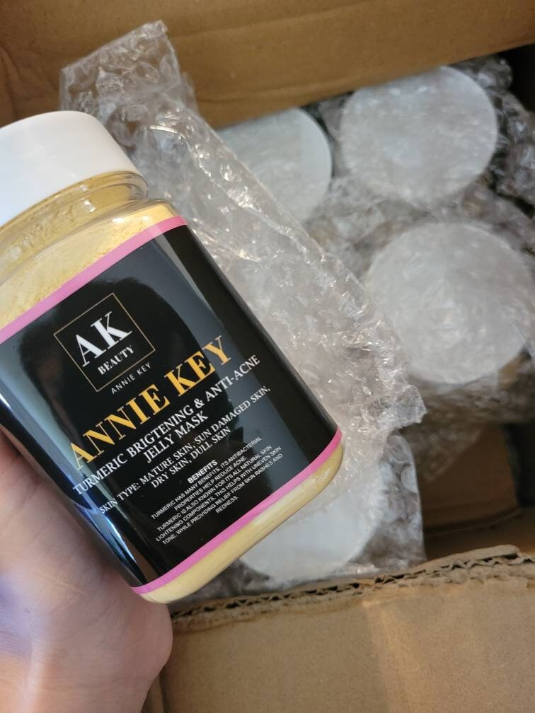 250g powder jelly masks jars / popular soothing calming skin care beauty products