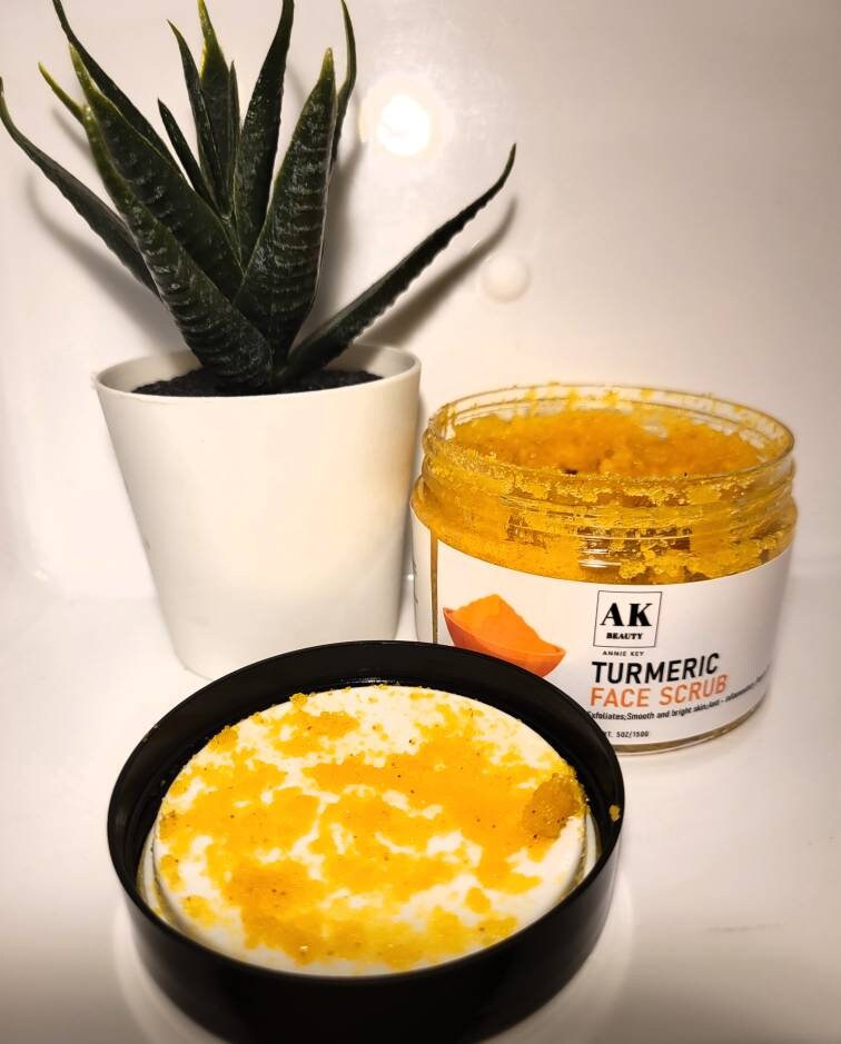Spring season facial /Turmeric Face salt scrub / body bath dead skin / Exfoliation shower discoloration acne blemishes tone / skin care kit