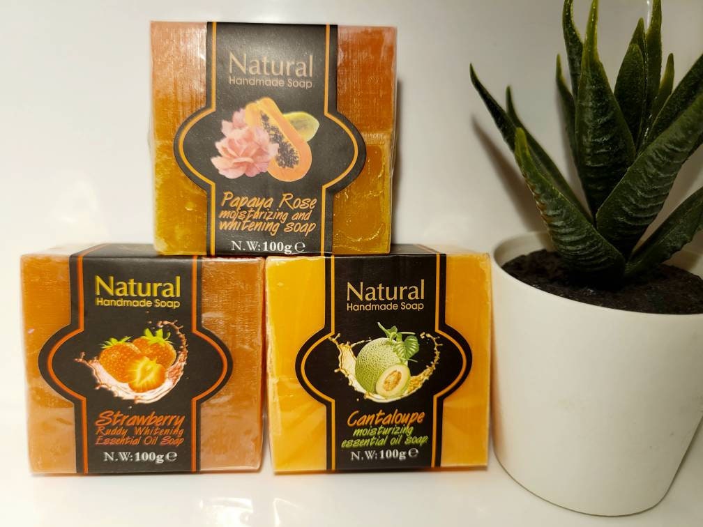 Valentines mothers day gift beauty flower handmade soap bar natural shea butter /FREE mesh bag foam help lather skin care / self body care