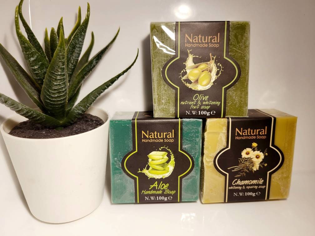 Valentines mothers day gift beauty flower handmade soap bar natural shea butter /FREE mesh bag foam help lather skin care / self body care
