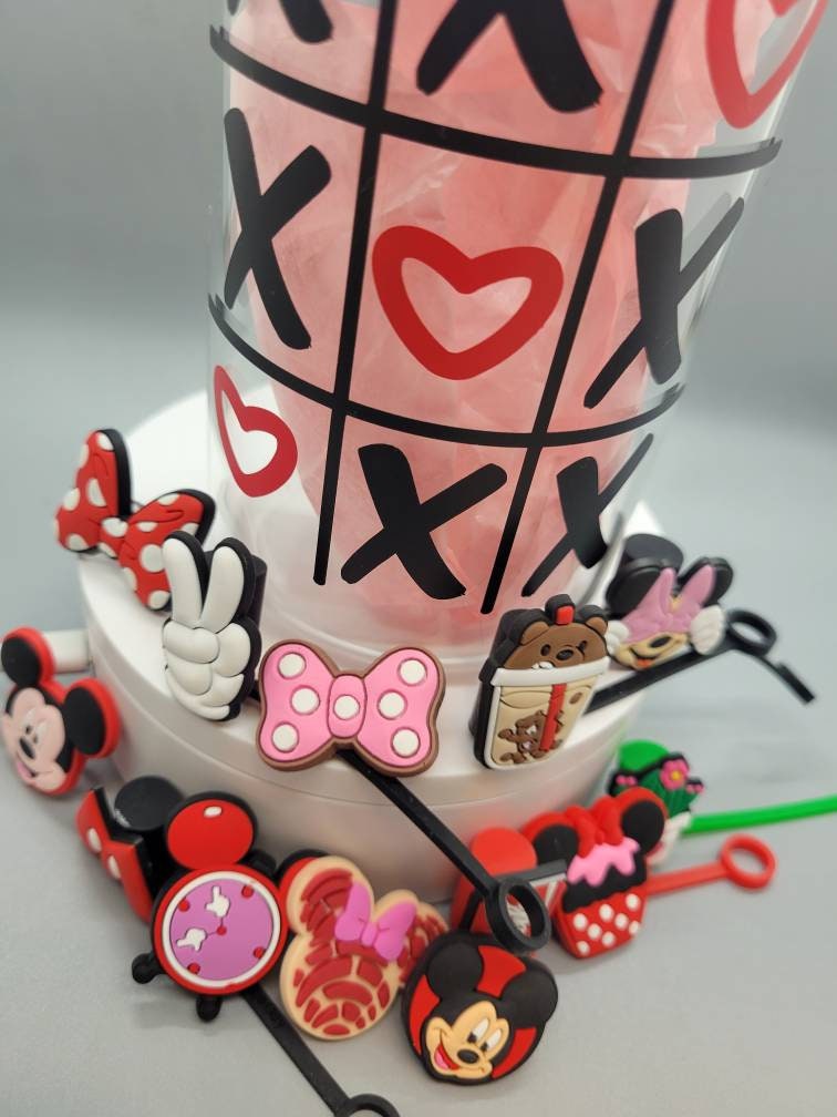 Custom / Personalized / Name 16oz Iced Coffee Glass with Bamboo Lid & Plastic Straw, Can Shaped Coffee Cup Gift