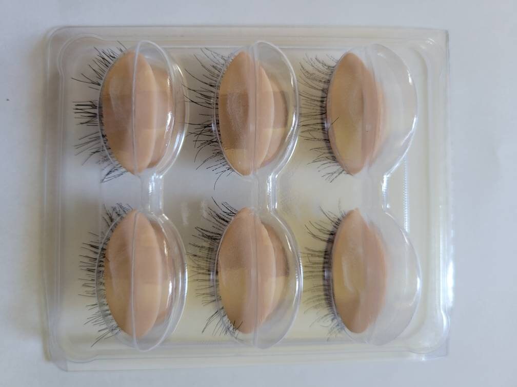 eyelash extension mannequin practice lashes business brows skin makeup / training classes learning volume extensions glue eyes pad tape lash