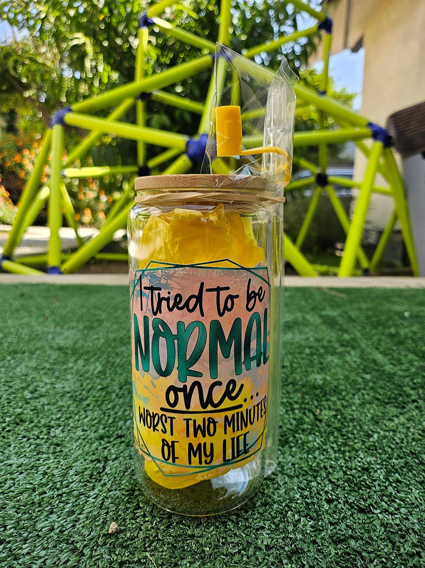NORMAL Sarcastic quotes glass 20oz cup sets funny daily living/ friend prank fun adults /laugh gift interesting etsy finds cool personalize