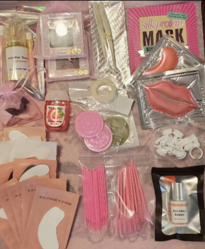 Mini eyelashes extensions custom kit / tools supplies hair beauty volume shampoo training