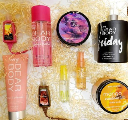 Spring vibes gift Spa beauty bundles / for your friend, family, loved ones / Bath scrubs, body, lotion, mist, fragrance, hands, Facial, skin