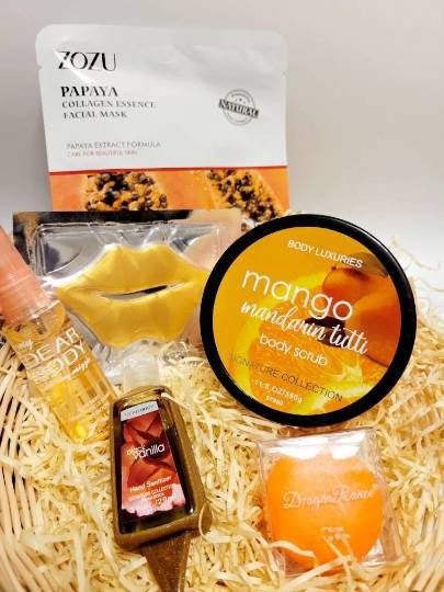 Spring vibes gift Spa beauty bundles / for your friend, family, loved ones / Bath scrubs, body, lotion, mist, fragrance, hands, Facial, skin