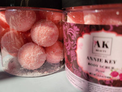 GIFT Bath body scrub balls cubes / skincare spa exfoliation / beauty skincare self-care / gift bundle set scent pretty friend love