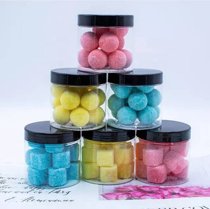 GIFT Bath body scrub balls cubes / skincare spa exfoliation / beauty skincare self-care / gift bundle set scent pretty friend love