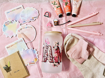 Disneyland 20oz stainless steel black sparkling glittery pink princess castle disney mickey mouse tumbler/ tea coffee starbucks custom drink